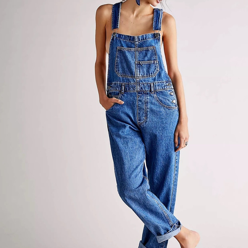 Women's Blue Denim Overalls